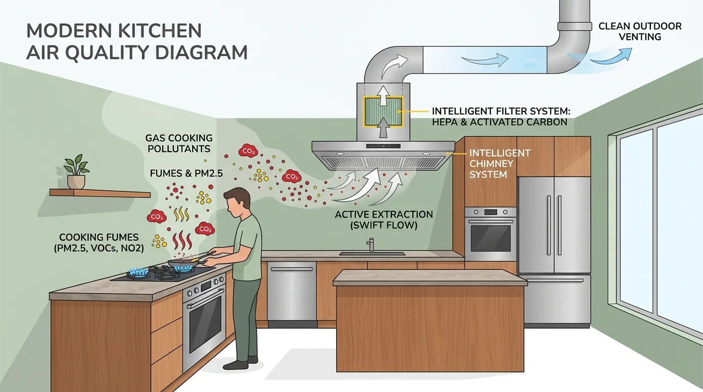 Invisible Hazards: The Hidden Air Quality Crisis in Indian Kitchens · Medical Guide by Famicare Speciality Center